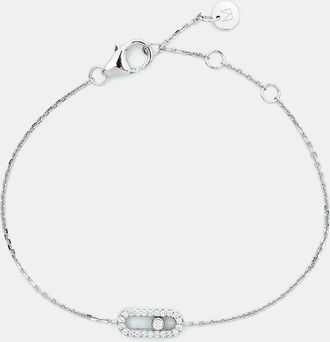 Messika Diamond Pave 18K White Gold Children Bracelet