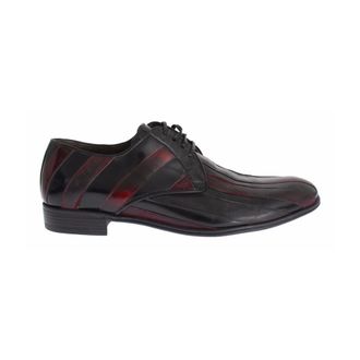 Dolce & Gabbana Striped Leather Formal Dress Shoes
