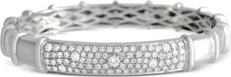 Luxury Bazaar Bracciale in oro bianco 18 carati con diamanti - Argento