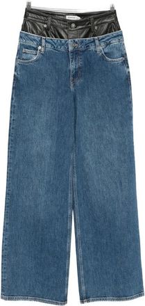 SIMKHAI Layered-waistband Jeans