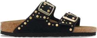 Birkenstock Arizona Rivet Narrow Fit - Dames - Sandalen - Zwart - 37 EU - Leer - Schoenen