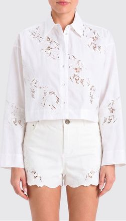 Twinset Camicia in cotone ricamata