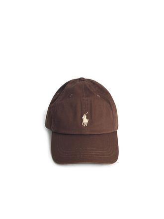 Polo Ralph Lauren Gorra de algod&oacute;n marr&oacute;n de Polo Ralph Lauren