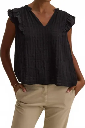 Velvet Eva Top In Black