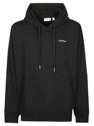 Off-white Black Half Arrows Cotton Hoodie
