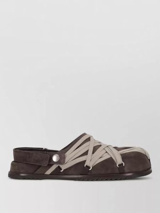 Rick Owens megalace flat sandals open toe straps