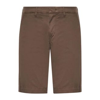Fay Casual Shorts, male, Brown, Size: W32 Casual Shorts
