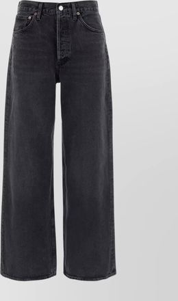 A Gold E wide-leg denim trousers with belt loops