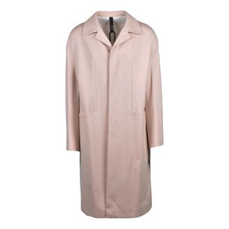 Hev&ograve; Lange Jas - Heren - Mantel - Beige - M - Nylon - Jassen