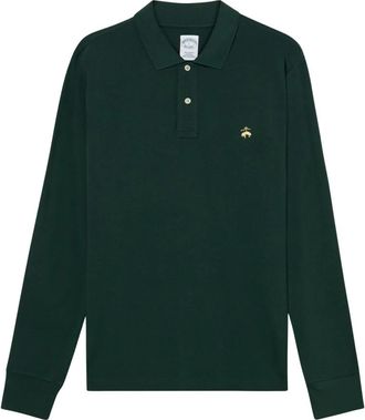 Brooks Brothers Supima Katoen Piqu&eacute; Polo met Logo - Heren - Polos - Groen - XL - Katoen - Tops