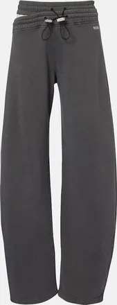 The Attico Cotton jersey barrel-leg sweatpants