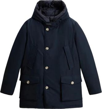 Woolrich Jassen, Heren, Blauw, M, Katoen, Arctic Parka