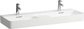 Laufen Val Lavabo Doble, 3 Agujeros Para Grifo, Con Rebosadero, - Laufen
