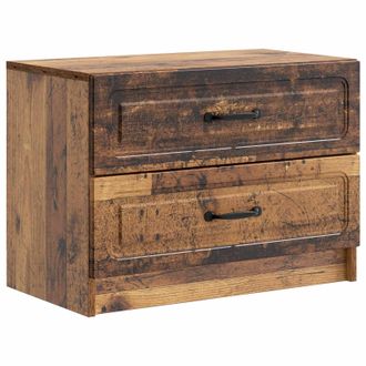 vidaXL Armario De Noche Madera Envejecida 62 X 34,5 X 44,5 Cm Vidaxl