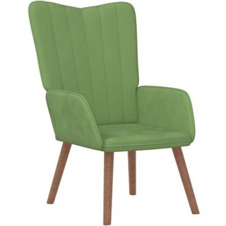 vidaXL Sill&oacute;n De Relax De Terciopelo Verde Claro Vidaxl