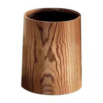OEM Cubo De Basura De Estilo Vintage Con Aspecto De Madera Y Tapa Abatible, 7,5 Litros, Para Cocina, Ba&ntilde;o U Oficina