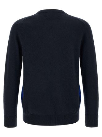 Ballantyne Diamond Intarsia Cashmere Sweater - Navy