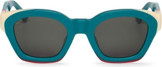 Mr.Boho Barrosa BLG29-11 Womens Sunglasses Blue Size 49
