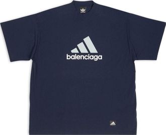 Balenciaga x adidas Oversized T-Shirt Navy 731769TNVA64356