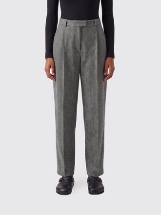 Givenchy Prince of Wales Wool High-Waisted Wide-Leg Trousers