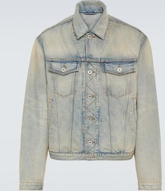 Kenzo Drawn Varsity embroidered denim jacket