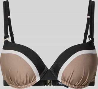 Joop Bikini-Oberteil im Colour-Blocking-Design in Black, Gr&ouml;&szlig;e 36B
