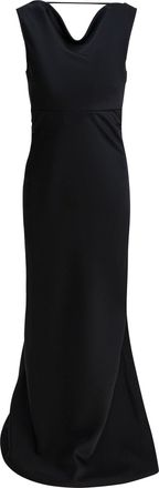 Semper Long And Flared Dress Abiti Nero-Donna