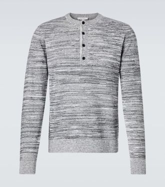 J.W.Anderson Cotton and linen-blend Henley shirt