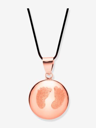 Cache Coeur Schwangerschaftskette mit Bolakugel Twist CACHE COEUR, Ros&eacute;gold rosa