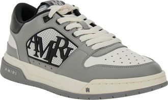 Amiri Mens Sneakers Classic Low Grey Leather Cow Trainers