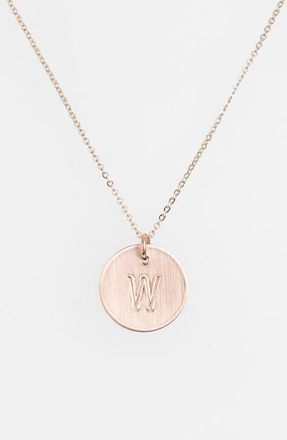 Nashelle 14k-Gold Fill Initial Disc Necklace in 14K Gold Fill W at Nordstrom