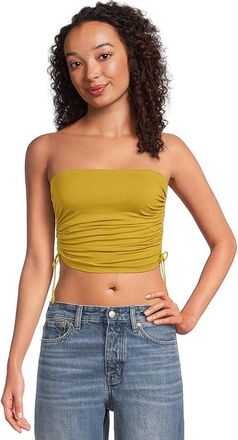 UGG Emilia Bandeau Top Rib Womens Bra Bright Olive : MD, Elastane/Viscose