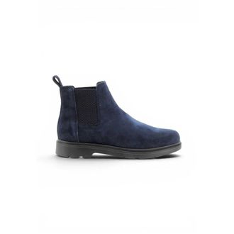 Geox Schoenen, Heren, Blauw, 42 EU, Leer, Chelsea Boot