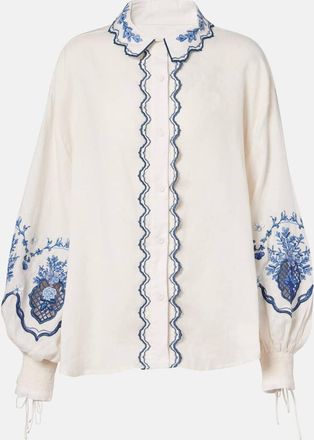 Agua Bendita Blusa Abadía Wild in lino