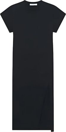 Iro Litonya T-Shirt Jurk - Dames - Casual kleedjes - Zwart - S - Katoen - Kleedjes