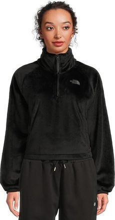 The North Face Osito Lux A1/4 Zip Jacket Womens Coat TNF Black : 2XL, Polyester