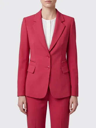 Elisabetta Franchi Blazer corto monopetto con rever a lancia e vestibilit&agrave; slim