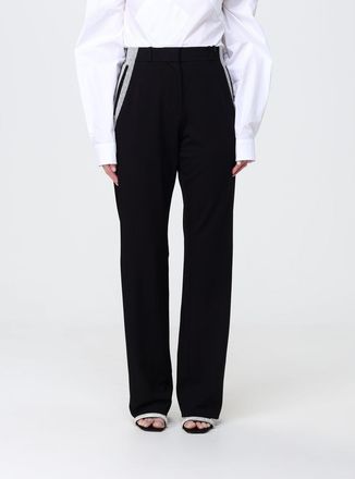 Coperni Pantaloni sartoriali in misto lana vergine con nastro glitter
