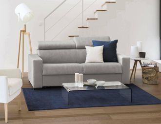 Talamo Italia Talamo Italia - Sofa Cama Afra, Sof&aacute; De 2 Plazas, 100% Made In Italy, Sof&aacute; De Sal&oacute;n Con Apertura Giratoria, Con Reposacabezas Ajustable Y Reposabrazos