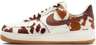 Nike Womens Air Force 1 07 Shoes in Brown | IO0442-200
