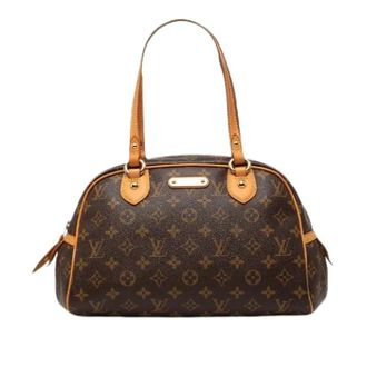 Louis Vuitton Pre-owned Montorgueil PM Monogram Handbag - Dames - Pre-owned - Bruin - Maat: ONE Size Leer