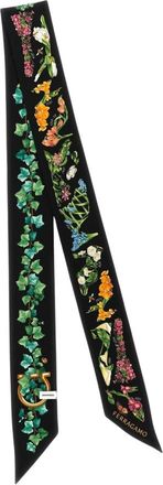 Ferragamo Foulard in Seta con Stampa Floreale - - Accessories - Donna - Multicolore - ONE SIZE