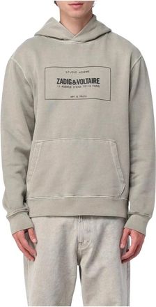 Zadig&Voltaire Felpa Sanchi Blason - - Sweatshirts & Hoodies - Uomo - Verde - M