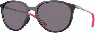 Oakley Womens Sielo Polarized Sunglasses In Matte Black Ink Prizm Grey
