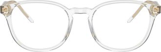 Giorgio Armani 0ar7259 Transparent Acetate Eyeglasses with Gold-Toned Temples