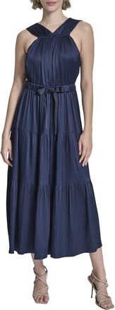 DKNY V-Neck Halter Dress