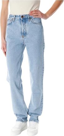 Nudie Jeans Straight Jeans - Dames - Regular Fit Jeans - Blauw - W32 L34 - Jeans