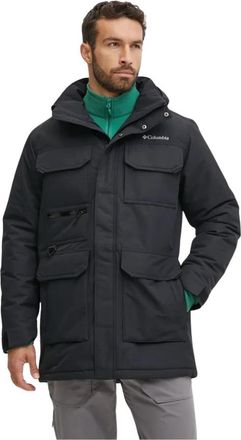 Columbia Landroamer II Waterdichte Parka - Heren - Outdoorjassen - Zwart - L - Leer - Fitness