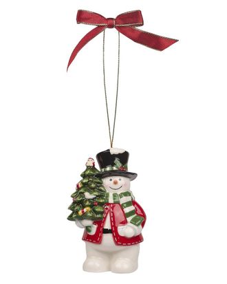 Spode Christmas Tree Snowman Ornament