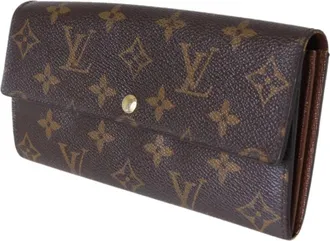 Louis Vuitton Monogram Brown Monogram Long Wallet (Bi-Fold) (Pre-Owned)